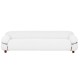 OLYMPIA 3-SEAT SOFA UPHOLSTERED IN SHERPA FABRIC