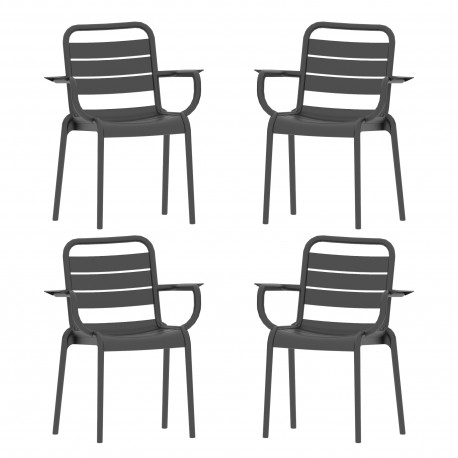 Karen plastic chair in plastic suitable for outdoors