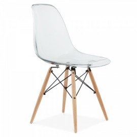 Cadeira transparente estilo James DSW "Nova edição"