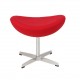 Ottoman Replica of the Egg Chair in Cashmere av designern Arne Jacobsen