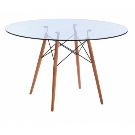 furmod Eames szklany stół stylowy (120 cm)