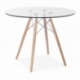 furmod Eames Glazen Stijl Tafel (90 cm)