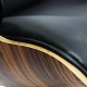 Replica Eames Lounge chair met chromen voet van Charles & Ray Eames