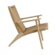 Replica van de Scandinavian Lounge CH25 fauteuil in essenhout