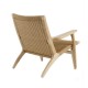 Replica van de Scandinavian Lounge CH25 fauteuil in essenhout