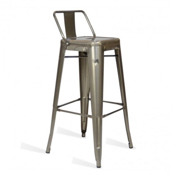 Sedie stile Tolix design industriale bar cucina Steel Wood Arm