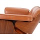 Réplique du Fauteuil Eames in Cuir Marron Cognac door Charles & Ray Eames