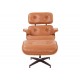 Réplique du Fauteuil Eames in Cuir Marron Cognac door Charles & Ray Eames