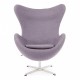 Replica Egg Chair met voetensteun van ontwerper Arne Jacobsen