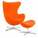 Replica Egg Chair met voetensteun van ontwerper Arne Jacobsen