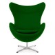 Replica Egg Chair met voetensteun van ontwerper Arne Jacobsen