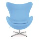 Replica Egg Chair met voetensteun van ontwerper Arne Jacobsen