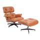 Réplique du Fauteuil Eames in Cuir Marron Cognac door Charles & Ray Eames