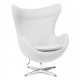 Replica Egg Chair in kasjmier door ontwerper Arne Jacobsen