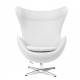 Replica Egg Chair in kasjmier door ontwerper Arne Jacobsen