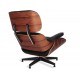 Replika fotela Eames Lounge ze skóry anilinowej i drewna Palissandro autorstwa Charles 