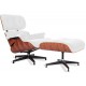 Replika fotela Eames Lounge ze skóry anilinowej i drewna Palissandro autorstwa Charles 