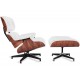 Replika fotela Eames Lounge ze skóry anilinowej i drewna Palissandro autorstwa Charles 