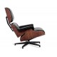 Replica Eames Lounge Chair Premium Version i Aniline Leather och Walnut Wood