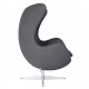 Replica Egg Chair in kasjmier door ontwerper Arne Jacobsen