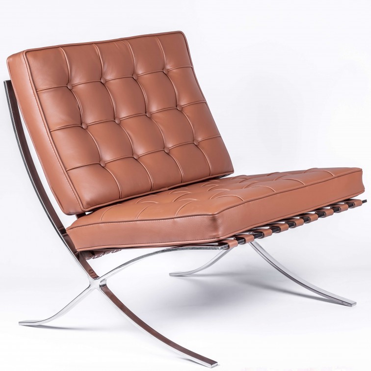 Elementair Elektropositief organiseren Barcelona Cognac stoel inspiratie - Leren fauteuil - Design meubelen