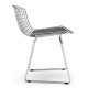 Replika Bertoia stol "Hög kvalitet" i Chrome Steel av den berömda designern Hans J. Wegner