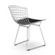 Replika Bertoia stol "Hög kvalitet" i Chrome Steel av den berömda designern Hans J. Wegner