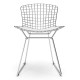 Replika Bertoia stol "Hög kvalitet" i Chrome Steel av den berömda designern Hans J. Wegner