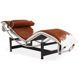 Chaise Lounge LC4 replica in pony leather