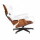 Kopia av Eames Lounge stol i syntetiskt läder av Charles & Ray