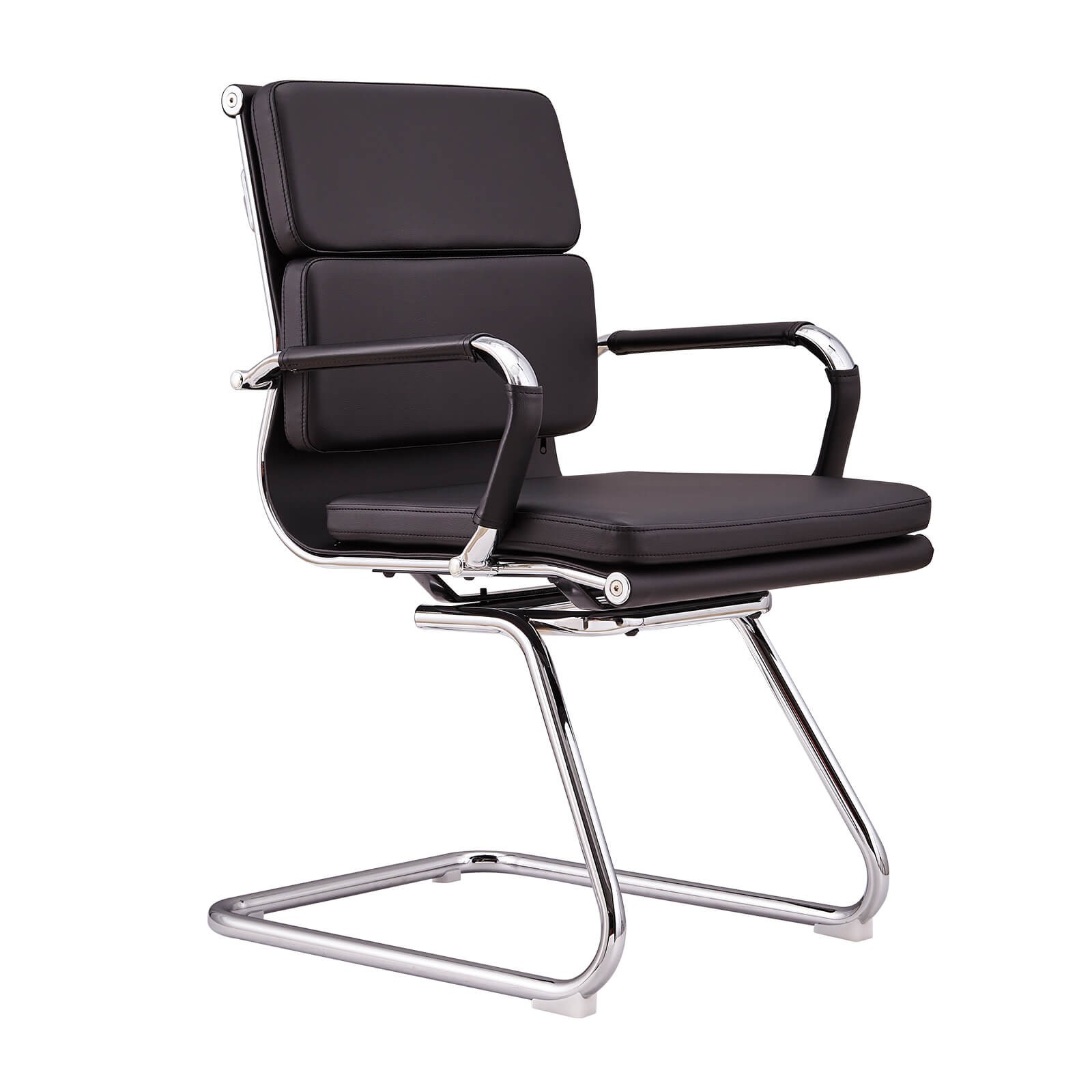 Leather Soft Pad Low Back Office Chair