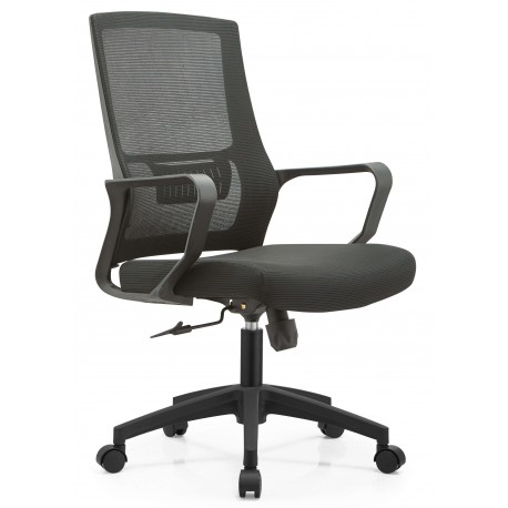Mesh Office Chair With Black Armrests | Mueble Design