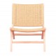 Nordic Forest armchair in beech wood and natural rope