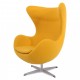 Replica Egg Chair in kasjmier door ontwerper Arne Jacobsen