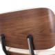 Replica Eames Lounge Chair Premium-versie in anilineleer en walnoothout