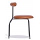 Elbow Industrial chair upholstered in leatherette