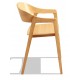 Minimalist Nordic Soho chair with arms