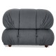 Laurel corner sofa with left back upholstered in bouclé