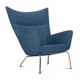 Replica van de Wing chair door ontwerper Hans J. Wegner